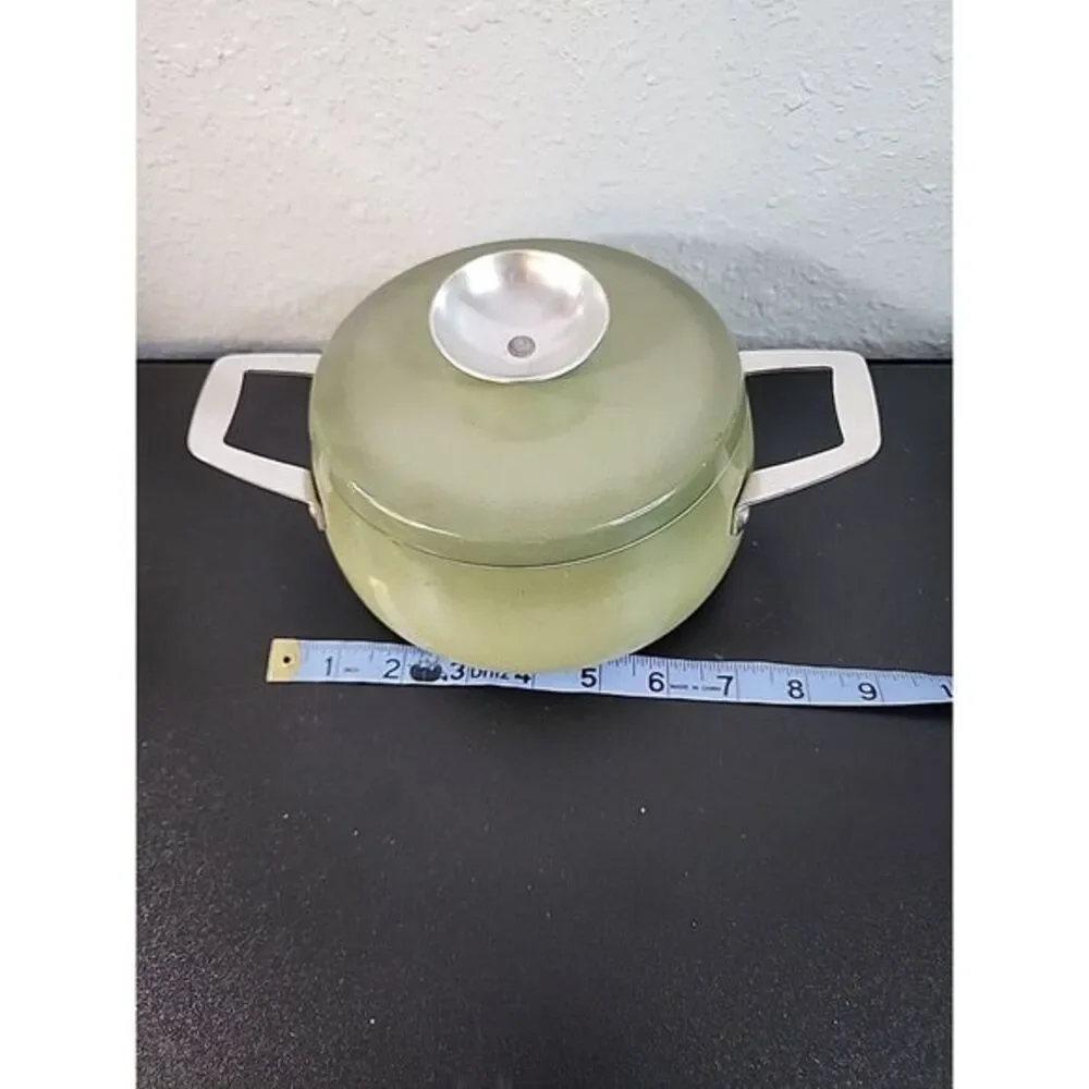 Vintage Regal Quality Aluminum Pan  Dutch Oven Stock Pot‎ with Lid Avocado Green